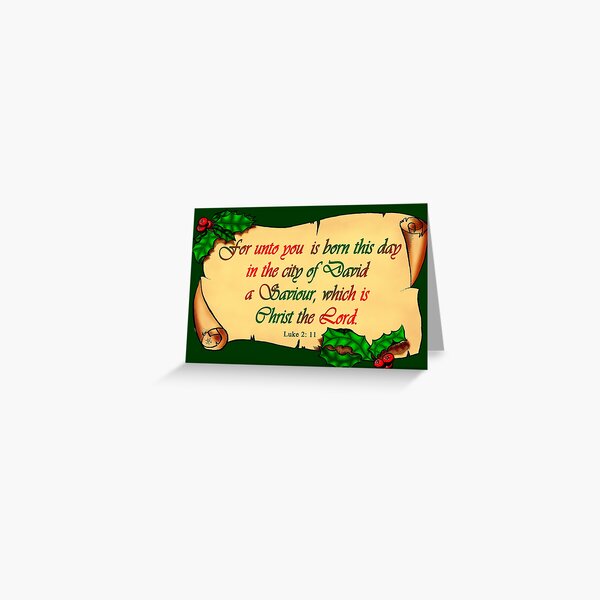Merry Christmas! A Saviour which is Christ the Lord! Greeting Card