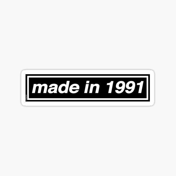Made in 1991 - OASIS Band Tribute Sticker