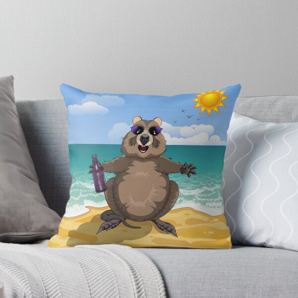 Item preview, Dude, It’s Summer!  Quokka at the Beach by Amanda M Lucas designed and sold by Amanda Lucas.