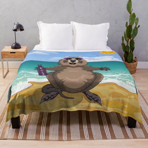 Item preview, Dude, It’s Summer! Quokka at the Beach by Amanda M Lucas designed and sold by Amanda Lucas.