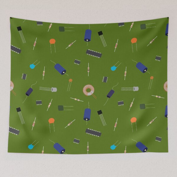 Item preview, Circuit Elements in Kiwi Green designed and sold by Hodgepodge Bricolage.
