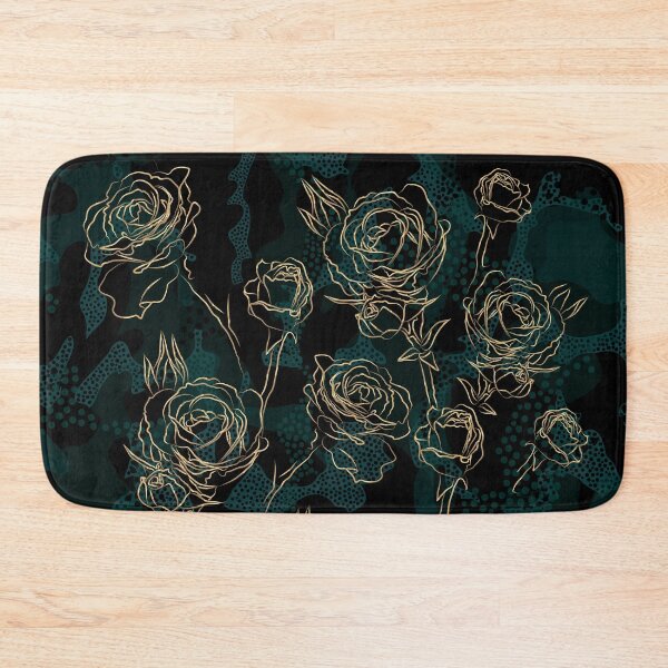 Item preview, Gold roses on a dark summer night designed and sold by IrinaIkar.