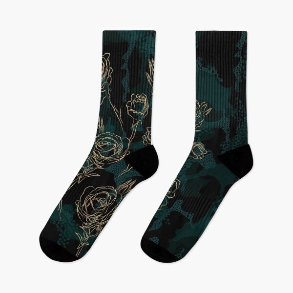 Item preview, Gold roses on a dark summer night designed and sold by IrinaIkar.