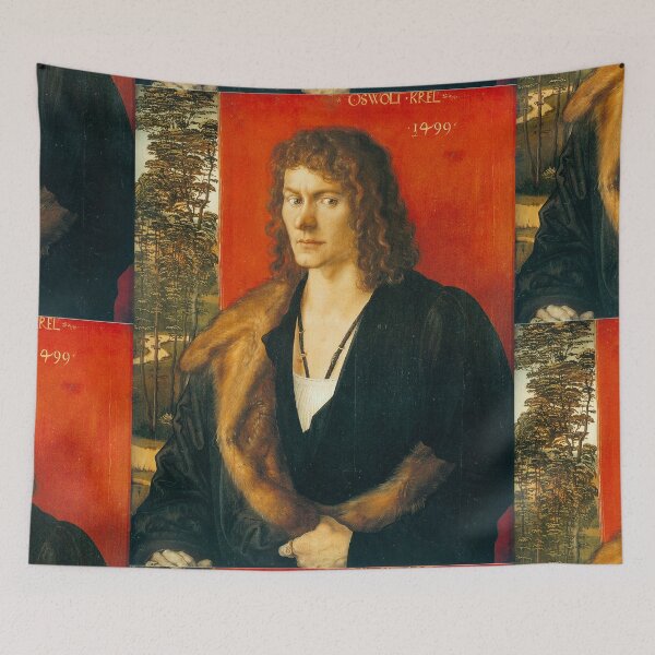 Item preview, Oswolt Krel portrait by Albrecht Durer circa 1500 designed and sold by Vintage Designs +.