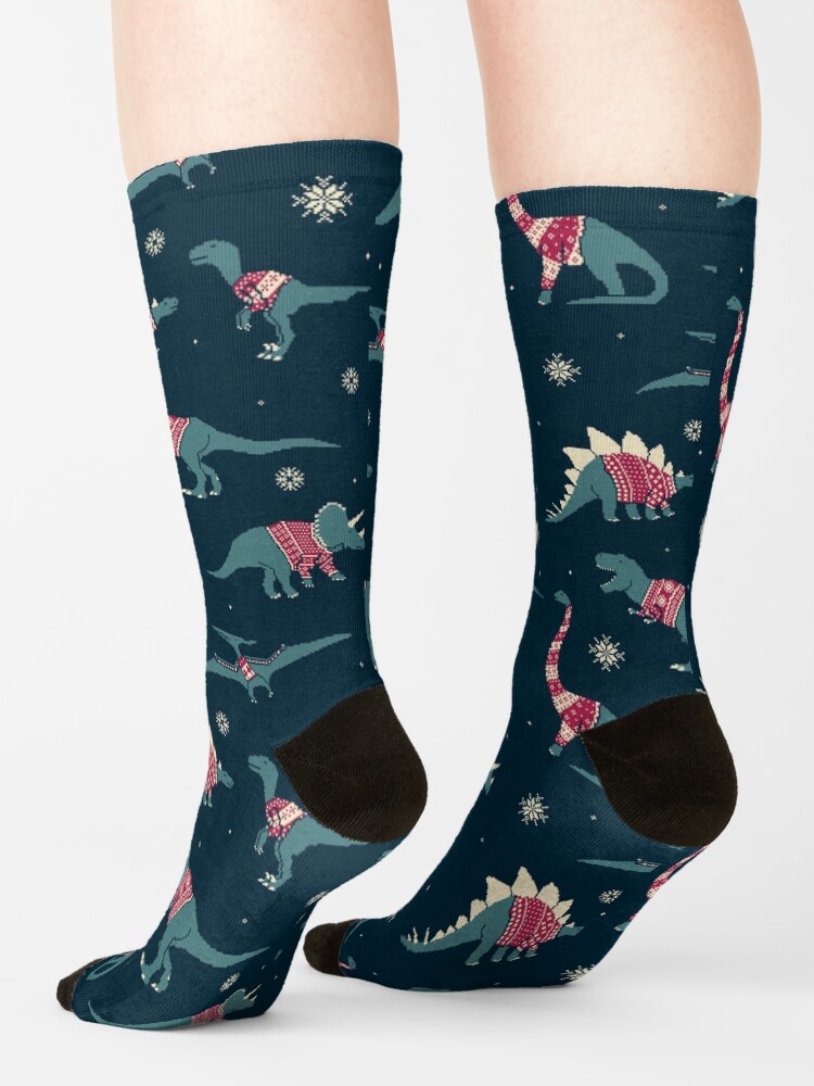 Alternate view of Dinos In Sweaters Socks