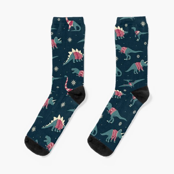 Dinos In Sweaters Socks