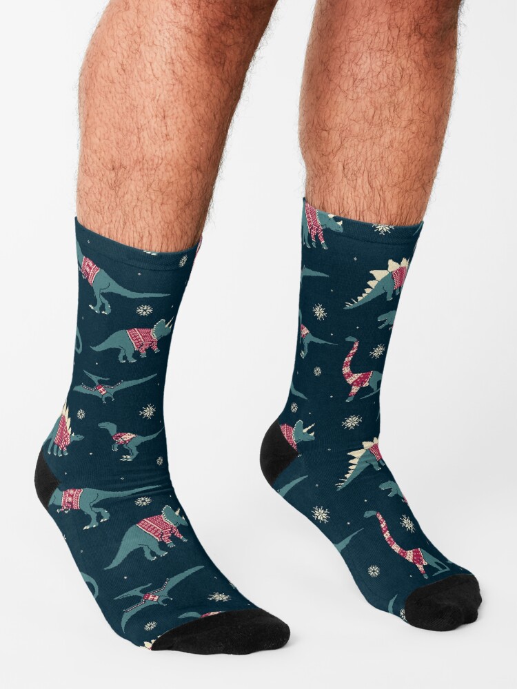 Alternate view of Dinos In Sweaters Socks