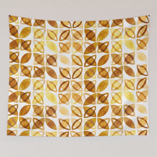 Item preview, 70's Watercolor Pattern - Mustard  designed and sold by TigaTiga.