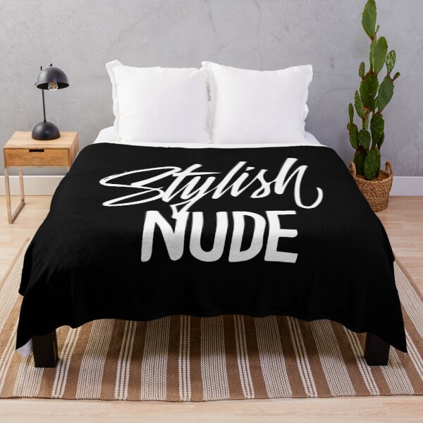 Item preview, Stylish Nude Handlettering text white version designed and sold by Duukster.