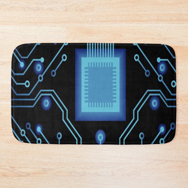 Item preview, Symmetrical blue circuit board designed and sold by Chams0609.