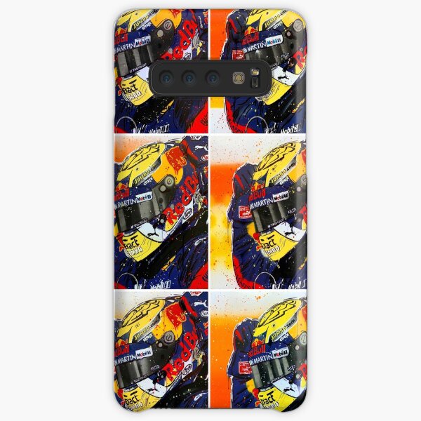 Max Verstappen F1 graffiti painting collage by DRAutoArt Samsung Galaxy Snap Case