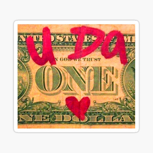You Are The One My Love As U Da 1 Sticker By Under Thetable Redbubble
