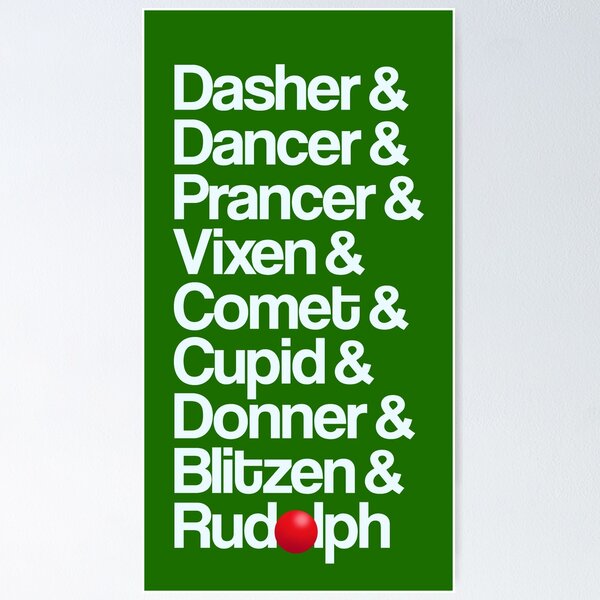 Item preview, Reindeer Names + Rudolph designed and sold by DAN13L.