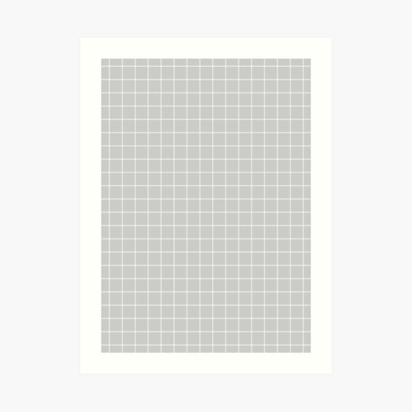 aesthetic white and gray grid paper imitation hd high quality online store art print by iresist redbubble