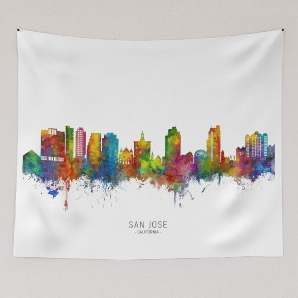 Item preview, San Jose California Skyline designed and sold by ArtPrints.