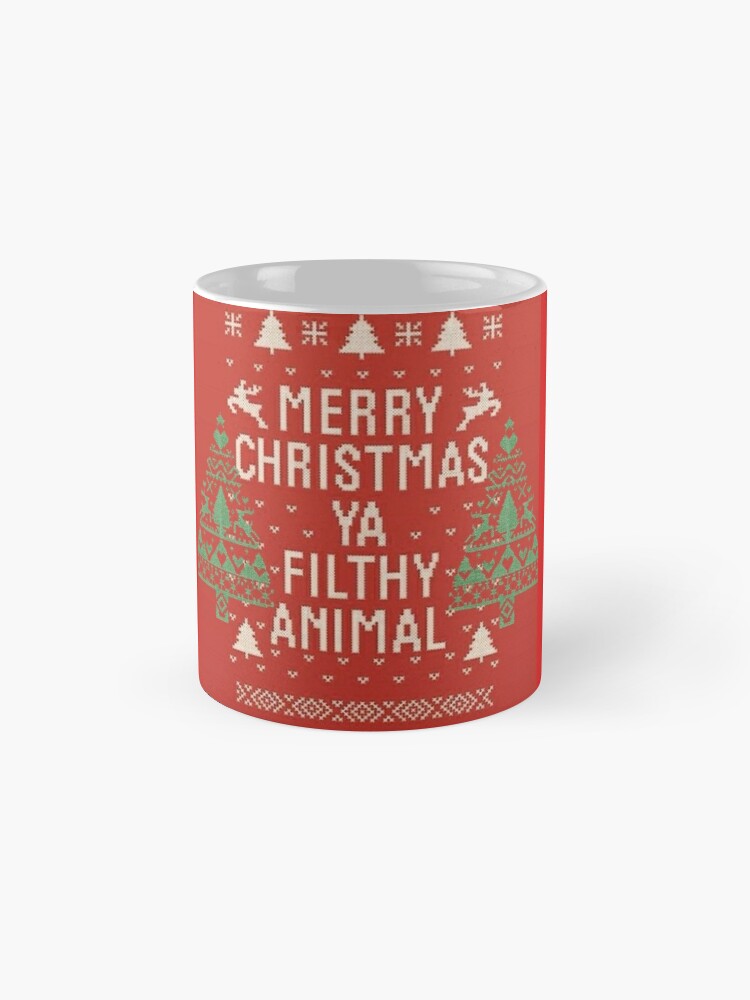 Merry Christmas Ya Filthy Animal Coffee Mugs - Red or Green – Gia Roma