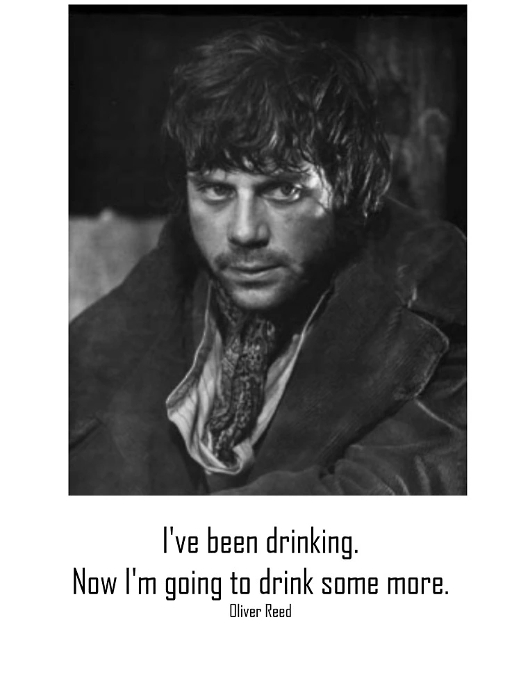 Oliver Reed Greeting Card for Sale by romeobravado