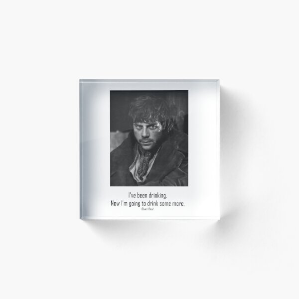 Oliver Reed Drinking Acrylic Block