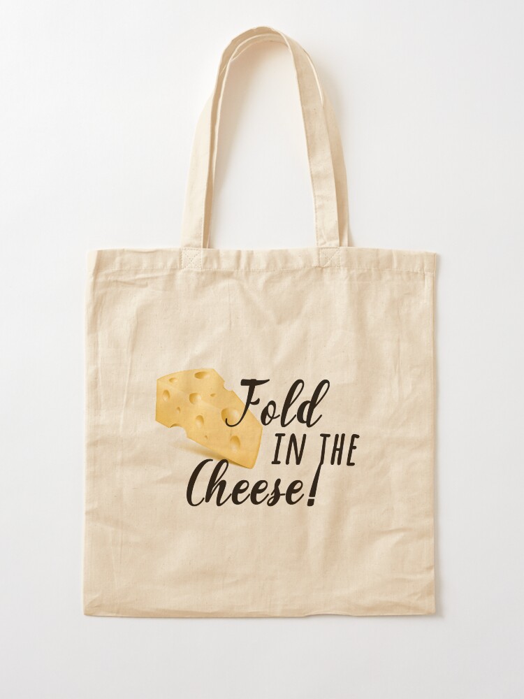 Alternate view of fold in the cheese! Tote Bag