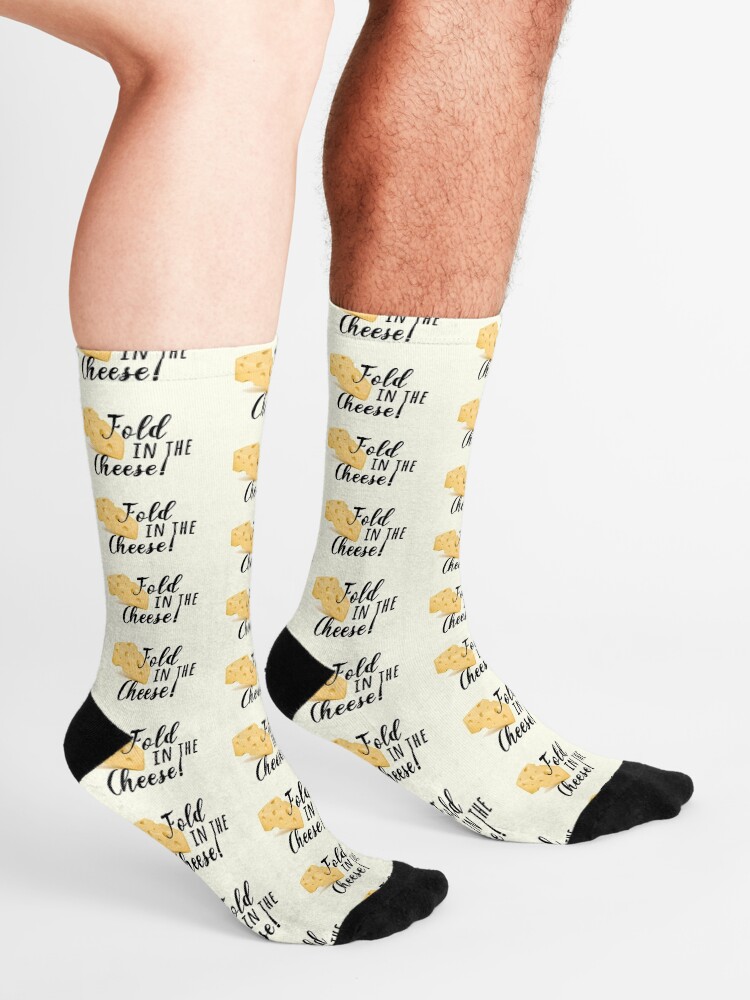 Alternate view of fold in the cheese! Socks
