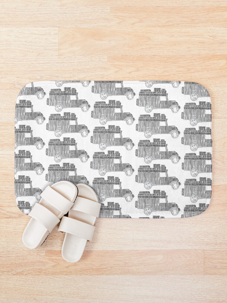 Alternate view of Artsy Sketchy Bath Mat
