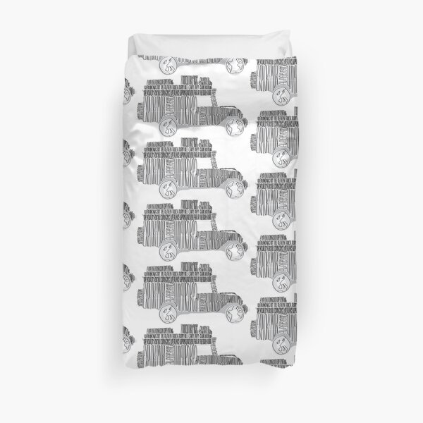 Artsy Sketchy Duvet Cover