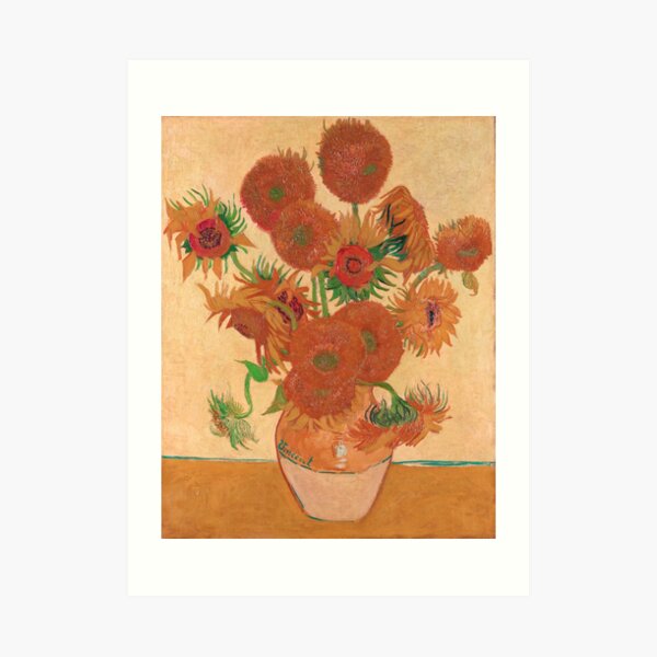 "Vase with Fourteen Sunflowers by Vincent van Gogh" Art Print for Sale