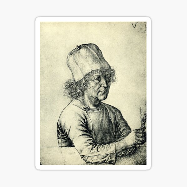 Item preview, Vintage portrait by Albrecht Durer circa 1500 designed and sold by Vintage Designs +.