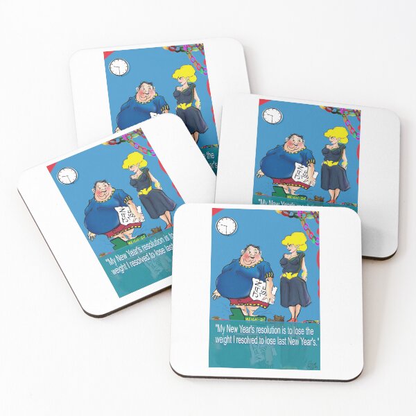 Item preview, Funny New Year Cartoon. Man and Woman. FULL COLOUR. designed and sold by Grant Wilson.