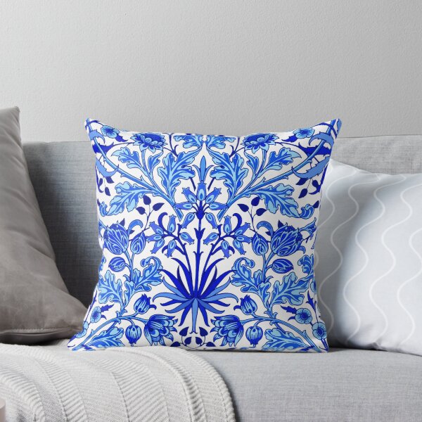 Item preview, William Morris Hyacinth Print, Cobalt Blue & White designed and sold by Marymarice.