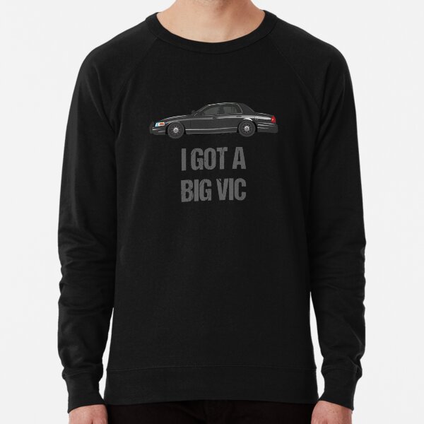 Crown Victoria P71 Big Vic Cop Car Fuzz Tee Shirt T-Shirt Lightweight Sweatshirt