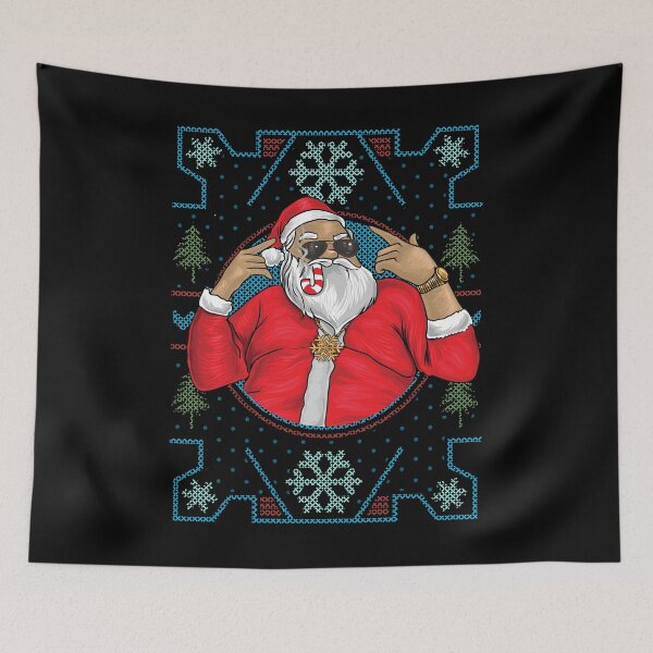Item preview, Funny Cool Santa Claus Dirty Rapper Christmas Gangster Xmas designed and sold by UniQueensShop.