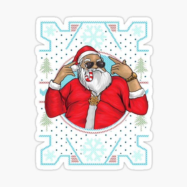 Sleepy santa in underwear funny tired santa' Sticker