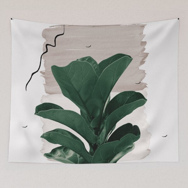 Item preview, Fiddle Leaf Abstract - Naturelle #1 #minimal #wall #decor #art designed and sold by Anita's & Bella's Art.