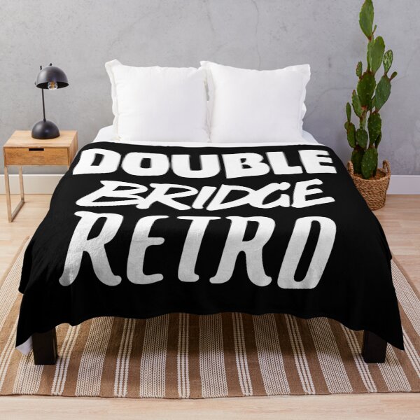Item preview, Double Bridge Retro Handlettering text White version. designed and sold by Duukster.