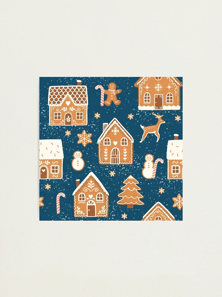 Alternate view of Gingerbread Village (with stickers) Photographic Print