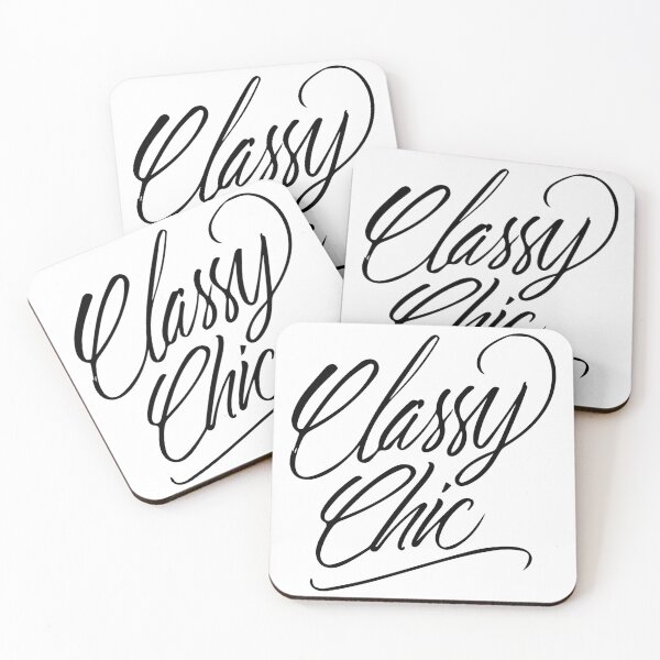 Item preview, Classy Chic Handlettering text black version. designed and sold by Duukster.