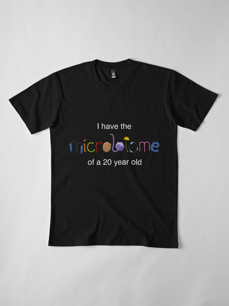 Alternate view of Young microbiome for dark shirts Premium T-Shirt