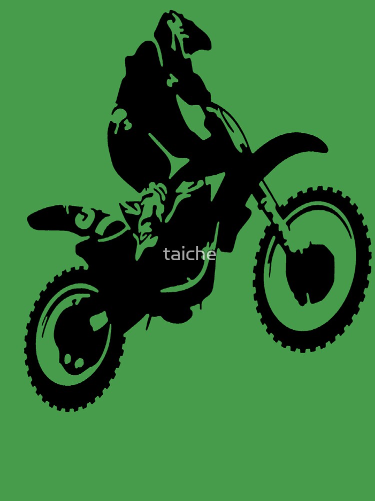 Moto X Dirt Bike Monotone Vector Art - Black Kids T-Shirt for Sale by  taiche