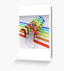 Houses - 3D Render Greeting Card