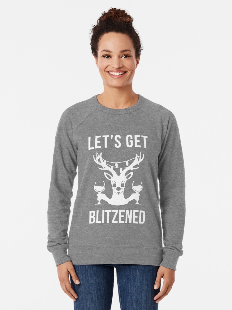Let's get blitzened sweater store