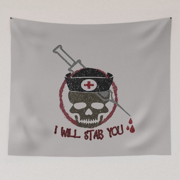 Item preview, Skull Medicine Syringe I Will Stab You Funny designed and sold by tarek25.