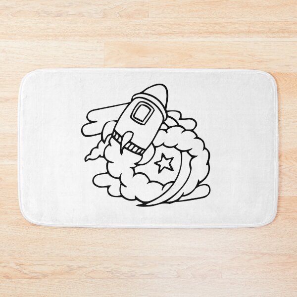 Item preview, Rocket Launch - Moon View  - Black and white designed and sold by 86Gaz.