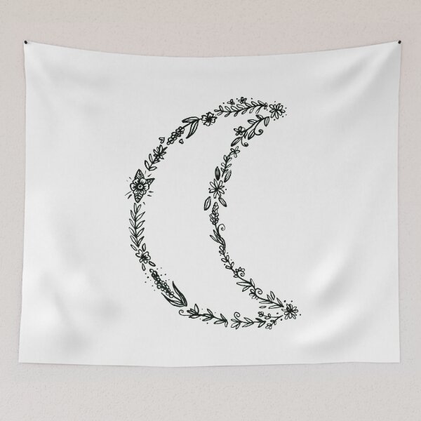 Item preview, Floral Flower Moon designed and sold by pinapurri.