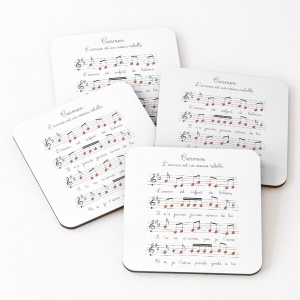 Item preview, Carmen Love is a rebellious child music sheet art Georges Bizet designed and sold by Rozbud.