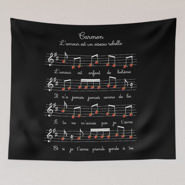Item preview, Carmen Love is a rebellious child music sheet art Georges Bizet designed and sold by Rozbud.