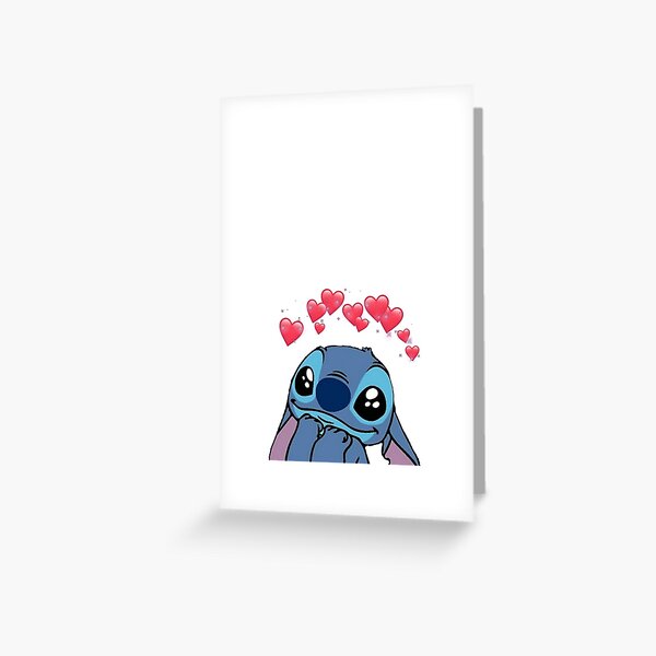 Joyeux anniversaire c'est Stitch et Lilo | Carte de vœux