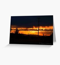 Burning Skies Greeting Card