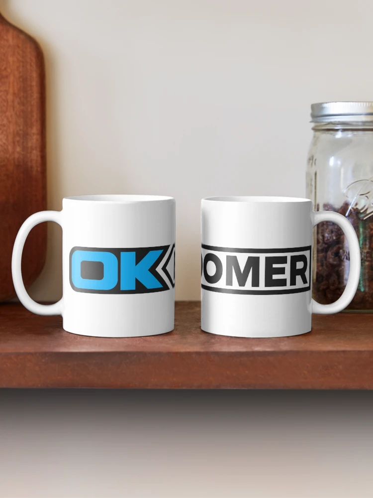 Thumbnail 2 of 6, Coffee Mug, OK BOOMER (Blue) [Roufxis-Rb] designed and sold by RoufXis.