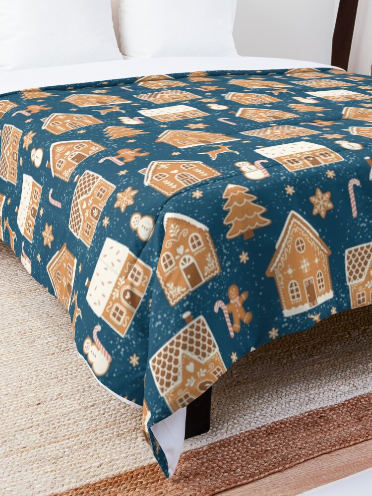 Alternate view of Gingerbread Village Comforter